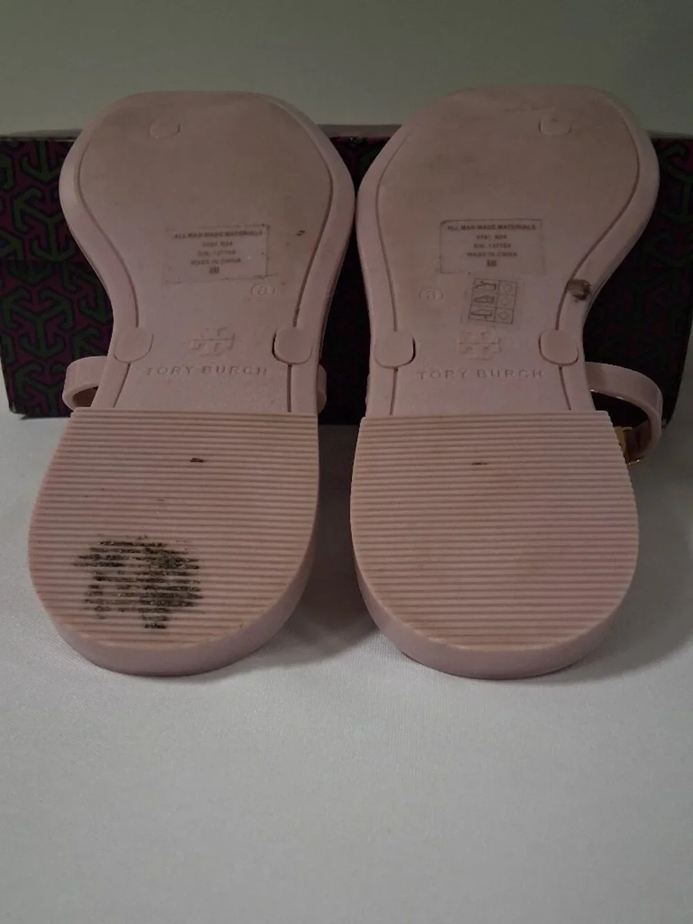 Tory Burch Roxanne Jelly Sandals in Meadowsweet/Gold – Women’s Size 8M